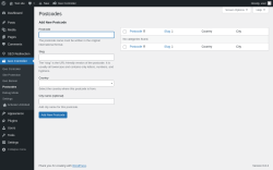 Page screenshot: Geo Controller → Postcodes