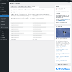 Page screenshot: Geo Controller →  CSS property