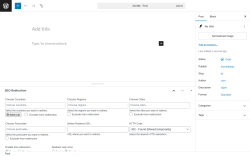 Page screenshot: Add Post ‹ Test site — WordPress