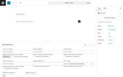 Page screenshot: Add Page ‹ Test site — WordPress