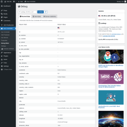 Page screenshot: Geo Controller → Debug Mode