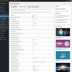 Page screenshot: Geo Controller →  Simple Shortcodes