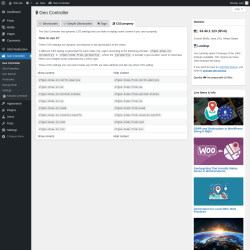 Page screenshot: Geo Controller →  CSS property