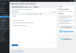 Page screenshot: Geo Controller → Site Protection →  Defender page