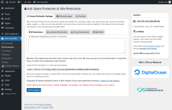 Page screenshot: Geo Controller → Site Protection