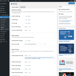 Page screenshot: Geo Controller → Settings