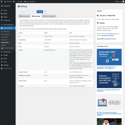 Page screenshot: Geo Controller → Debug Mode →  Sent data