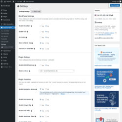 Page screenshot: Geo Controller → Settings