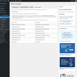 Page screenshot: Geo Controller →  CSS property