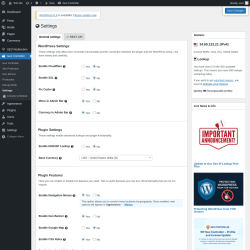 Page screenshot: Geo Controller → Settings