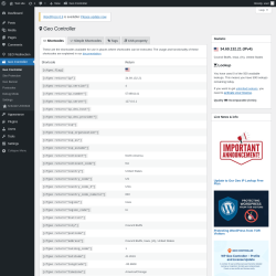 Page screenshot: Geo Controller