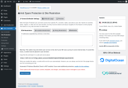 Page screenshot: Geo Controller → Site Protection