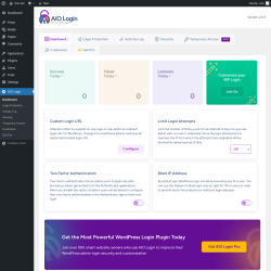 Page screenshot: AIO Login