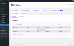 Page screenshot: AIO Login → Activity Log