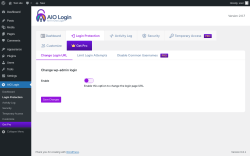 Page screenshot: AIO Login → Login Protection