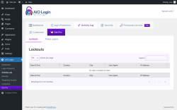 Page screenshot: AIO Login → Activity Log