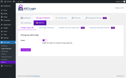 Page screenshot: AIO Login → Login Protection
