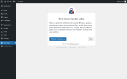 Page screenshot: All in One Login ‹ Test site — WordPress