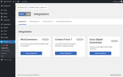 Page screenshot: GTM Kit 1 → Integrations