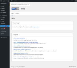 Page screenshot: GTM Kit 1 → Help