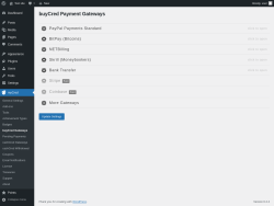 Page screenshot: myCred → buyCred Gateways