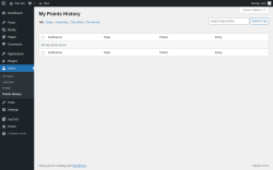 Page screenshot: Users → Points History