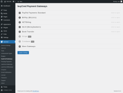 Page screenshot: myCred → buyCred Gateways