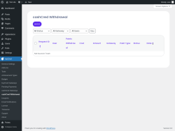 Page screenshot: myCred → cashCred Withdrawal