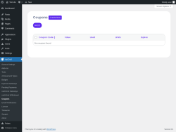 Page screenshot: myCred → Coupons