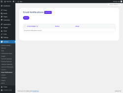 Page screenshot: myCred → Email Notifications