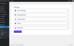 Page screenshot: Points → Settings