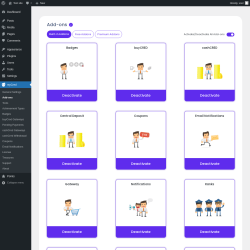 Page screenshot: myCred → Add-ons