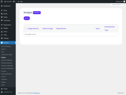 Page screenshot: myCred → Badges