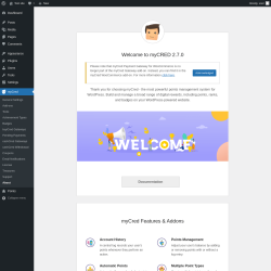 Page screenshot: myCred → About