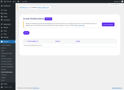 Page screenshot: myCred → Email Notifications