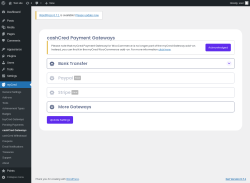 Page screenshot: myCred → cashCred Gateways