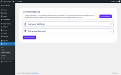 Page screenshot: Points → Central Deposit