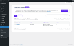 Page screenshot: Points → Ranks