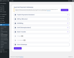 Page screenshot: myCred → buyCred Gateways