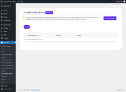 Page screenshot: myCred → Email Notifications