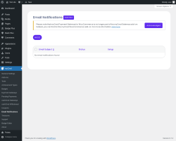 Page screenshot: myCred → Email Notifications