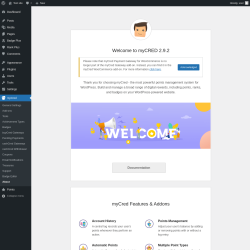 Page screenshot: myCred → About