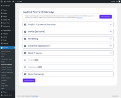 Page screenshot: myCred → buyCred Gateways