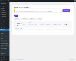 Page screenshot: myCred → cashCred Withdrawal