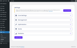 Page screenshot: Points → Settings