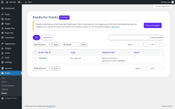Page screenshot: Points → Ranks