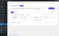 Page screenshot: Points → Ranks