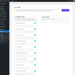 Page screenshot: Points → Hooks