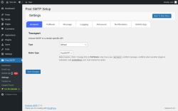Page screenshot: Post SMTP → Mobile AppNew