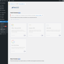 Page screenshot: Post SMTP →  Extensions
